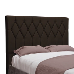 Cabeceira Estofada Para Cama Box Casal Miami de 1,40m Suede Dobuê — foto 6
