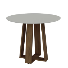 Mesa Redonda Dobuê Athenas Cedro / Off White — foto 1