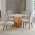 Conjunto Sala de Jantar Mesa Lord Quadrada 0,90m 4 Cadeiras Bele Madeirado/Cinza Veludo Viero na internet