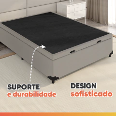 Cama Box Baú Colchão Casal Molas Ensacadas City Pillow Top 138x188x64cm — foto 9