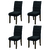Conjunto Com 4 Cadeiras Estofada Sala de Jantar Dubai Castanho / Preto Dobuê