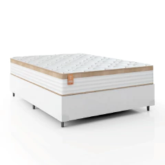 Cama Box Colchão Casal Molas Ensacadas Real 138x188x65cm Inducol — foto 1