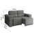 Sofá Retrátil Desmontável Suede 2 Lugares Fox Cinza na internet