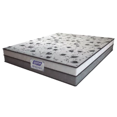 Colchão Casal Espuma D33 Fort 138x188x21cm Cinza/Branco Gazin - Suporta até 150kg por Pessoa — foto 1