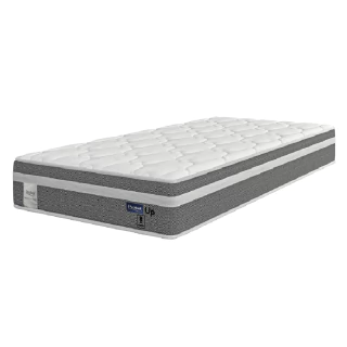Colchão Solteiro Molas Ensacadas Euro In Up 88x188x26cm Cinza / Branco Probel - Suporta até 110kg