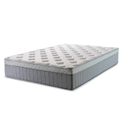 Colchão Casal Molas Ensacadas Ômega 138x188x32cm Cinza/Branco Hellen - Suporta até 110kg por Pessoa — foto 1