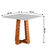 Mesa para Sala de Jantar Athenas Quadrada Madeirado/Off White Dobuê - comprar online