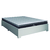 Cama Box Casal Desmontável com Colchão Molas Ensacadas Pillow Maximus 138x188cm Cinza/Branco