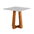 Mesa para Sala de Jantar Athenas Quadrada Madeirado/Off White Dobuê