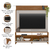 Estante Home Theater Para TV Até 70 Polegadas 1,60m Granada Madeirado / Off White Notável - Esplanada Móveis | A loja de móveis para sua Casa