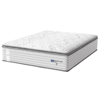 Colchão Casal King Molas Guarda Costas Max Com Pillow 193x203x40cm Branco/Cinza Probel