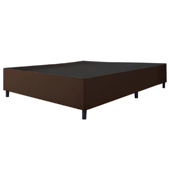Cama Box Base Casal King 1,93m Suede Marsala