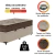 Imagem do Cama Box Baú Solteiro Colchão Com Molas Ensacadas Tokio 88x188x66cm Marrom/Bege Umaflex