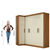Quarto Modulado de Canto Madrid com 5 Portas e 2 Gavetas Maxel - loja online