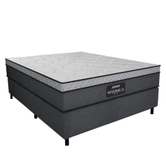 Cama Box Casal Colchão Gazin Maximus Molas Ensacadas 138x188x62cm — foto 1