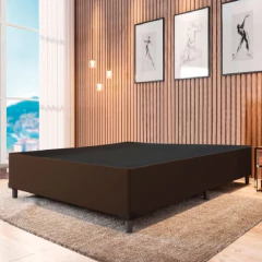 Cama Box Base Casal Queen 1,58m Marsala — foto 8