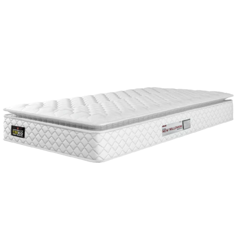 Cama Box Solteiro Colchão Espuma D33 Pillow Top New Millenium 88x188x