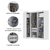 Quarto Modulado de Canto Madrid com 5 Portas e 2 Gavetas Maxel - loja online
