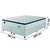 Cama Box Casal King Colchão Molas Ensacadas Com Pillow Sevilha 193x203x71cm Branco/Cinza Hellen na internet