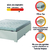 Cama Box Casal Desmontável Com Colchão de Espuma D33 Millenium Pillow Top 138x188x50cm Bege / Branco - loja online