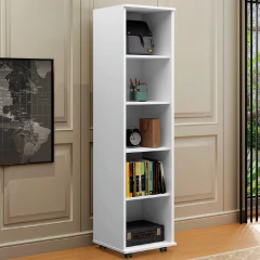 Armário Multiuso Para Quarto Com Chave e Rodízios 1 Porta Lune J&A — foto 2