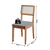 Conjunto Sala de Jantar Mesa 1,60m Trento 6 Cadeiras Santiago Dobuê - loja online