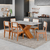 Conjunto de Mesa Sala de Jantar Tampo com Vidro 1,60m Grécia 6 Cadeiras Santiago Dobuê - comprar online
