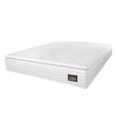 Colchão Casal Espuma D45 Lazio Pillow Top 138x188x29cm Branco Hellen - Suporta até 150kg por Pessoa — foto 1