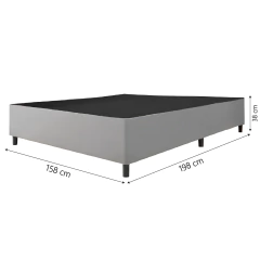 Cama Box Base Casal Queen 1,58m Marsala — foto 3