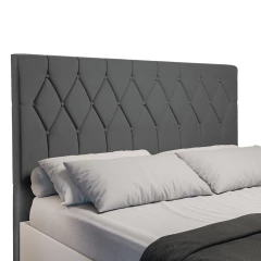 Cabeceira Estofada Para Cama Box Casal Miami de 1,40m Suede Dobuê — foto 1
