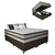 Cama Box Baú Casal King Gazin Colchão Molas Ensacadas Pillow Top Love Story 193x203x71cm Branco
