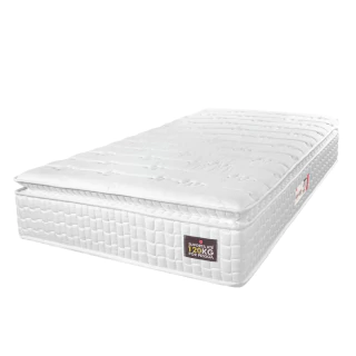 Colchão Solteiro Espuma D33 Vangogh Pillow Top 88x188x29cm Branco Hellen - Suporta até 120kg por Pes