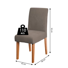 Conjunto Sala de Jantar Mesa 1,60m Trento 6 Cadeiras Trieste Dobuê — foto 10