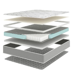 Colchão Casal Molas Ensacadas Pillow Top Martino 138x188x25cm Marrom/Branco Umaflex — foto 4