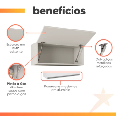 Armário Geladeira Top Class Batrol Branco — foto 4