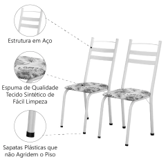 Conjunto Com 4 Cadeiras Leia Artefamol — foto 11
