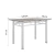Conjunto De Mesa Sala de Jantar Sara Com 4 Cadeiras Tubular Granito 1,20m Artefamol - Esquenta Black Friday: Móveis até 40% OFF | Esplanada móveis