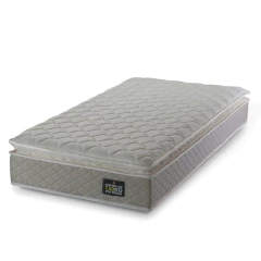 Colchão Solteiro Strong Pillow Top Espuma D45 88x188x24cm Bege - Suporta até 150kg por Pessoa — foto 1