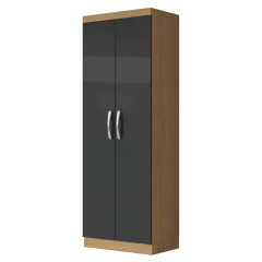 Armário Multiuso Organizador Lavanderia 2 Portas 3 Prateleiras 1,70m New Aramóveis — foto 11