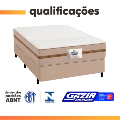 Cama Box Casal Colchão Gazin Molas Flora 138x188x58cm — foto 5