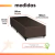 Cama Box Solteiro 0,88m E 38cm De Altura Suede Prince Marrom na internet