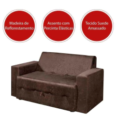 Sofá-cama Pratik 5000 Mamflex Suede — foto 6
