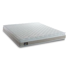 Colchão Casal Espuma D33 Millenium 138x188x19cm Bege/ Branco c/ pillow top — foto 1
