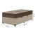 Cama Box Baú Solteiro Colchão Com Molas Ensacadas Tokio 88x188x66cm Marrom/Bege Umaflex - comprar online