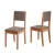 Conjunto 2 Cadeiras Estofada Sala de Jantar Trento Dobuê