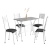 Conjunto de Mesa Sala De Jantar Bruna 1,20m Com 4 Cadeiras Granito Tubular Artefamol - comprar online