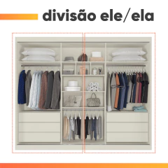 Guarda Roupas Casal 3 Portas de Correr Com Espelho 100% MDF Flex 6 Gavetas Argel — foto 7