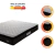 Colchão Casal Espuma D45 Pillow Top Strong 138x188x24cm Marrom/Branco Hellen - Suporta até 150kg por na internet