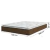Cama Box Casal Queen Colchão Molas Ensacadas Pillow Top Martino 158x198x63cm Marrom/Branco Umaflex - Esquenta Black Friday: Móveis até 40% OFF | Esplanada móveis