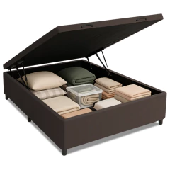 Cama Box com Baú Casal 1,38m com 41cm de Altura Prince — foto 1
